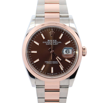 Rolex Datejust 36mm Chocolate Dial Watch Ref# 126201 - Happy Jewelers Fine Jewelry Lifetime Warranty