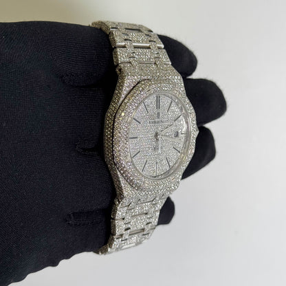 Audemars Piguet Royal Oak 41mm Iced Out Watch Ref# Royal Oak - Happy Jewelers Fine Jewelry Lifetime Warranty