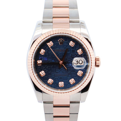 Rolex Datejust 36mm Blue Dial Watch Ref# 116231 - Happy Jewelers Fine Jewelry Lifetime Warranty