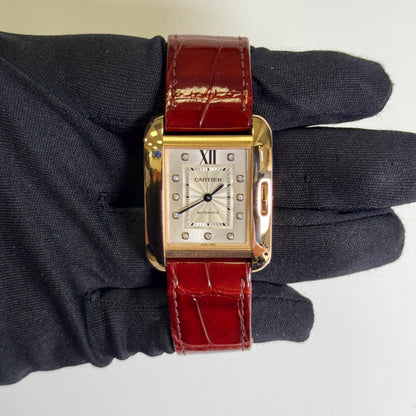 Cartier Tank 40mm Silver Dial Watch Ref# WJTA0006 - Happy Jewelers Fine Jewelry Lifetime Warranty