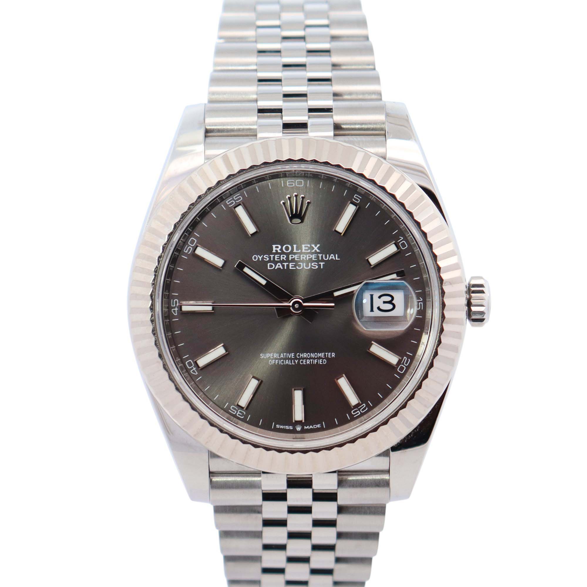 Rolex Datejust 41mm Rhodium Dial Watch Ref# 126334 - Happy Jewelers Fine Jewelry Lifetime Warranty