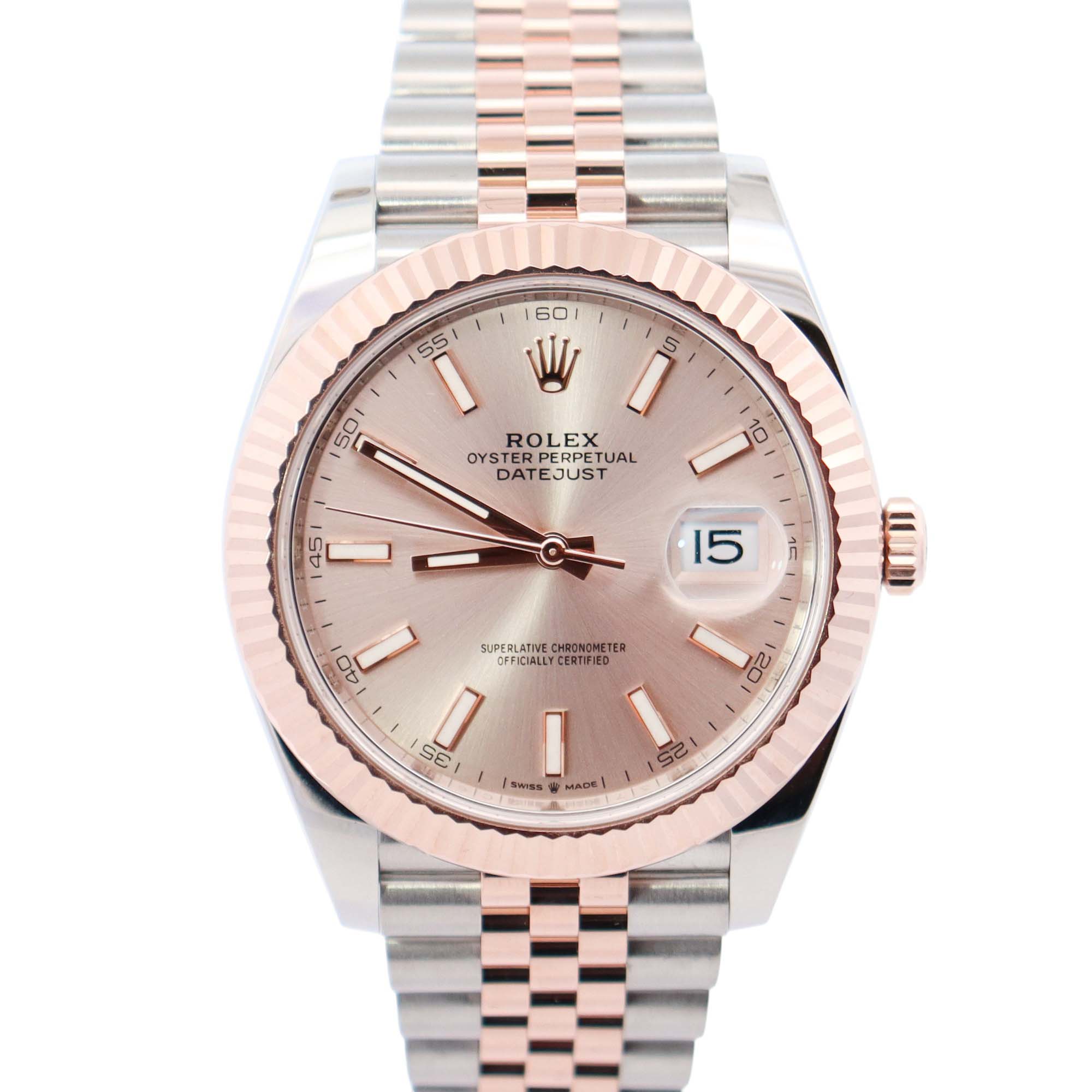 Rolex Datejust 41mm Pink Dial Watch Ref# 126331 - Happy Jewelers Fine Jewelry Lifetime Warranty