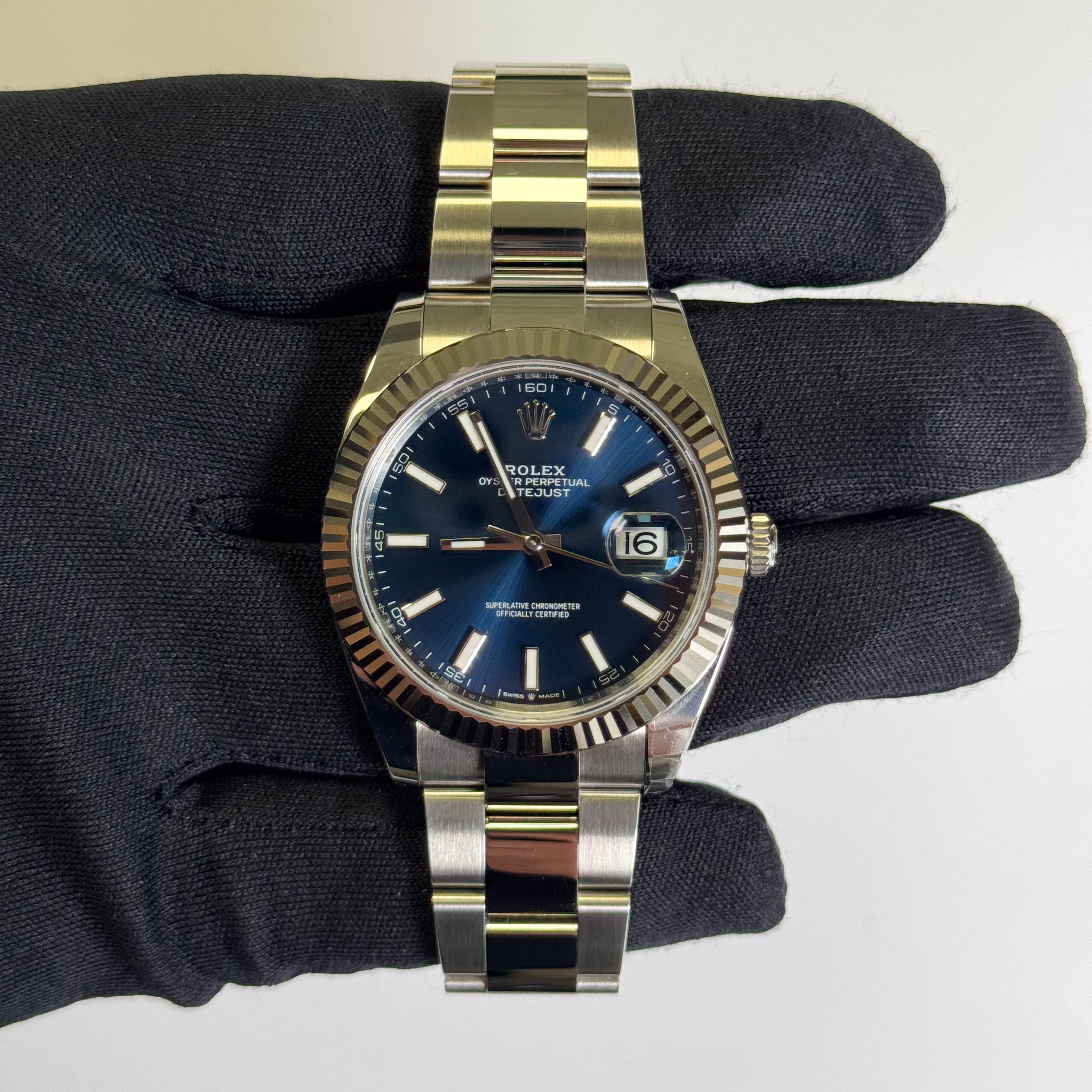 Rolex Datejust 41mm Blue Dial Watch Ref# 126334