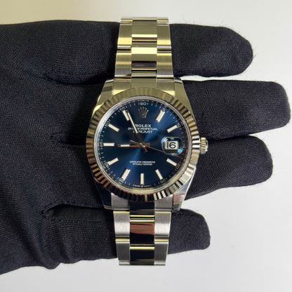Rolex Datejust 41mm Blue Dial Watch Ref# 126334 - Happy Jewelers Fine Jewelry Lifetime Warranty