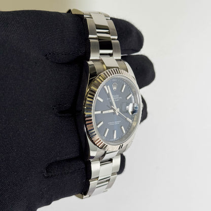 Rolex Datejust 41mm Blue Dial Watch Ref# 126334 - Happy Jewelers Fine Jewelry Lifetime Warranty