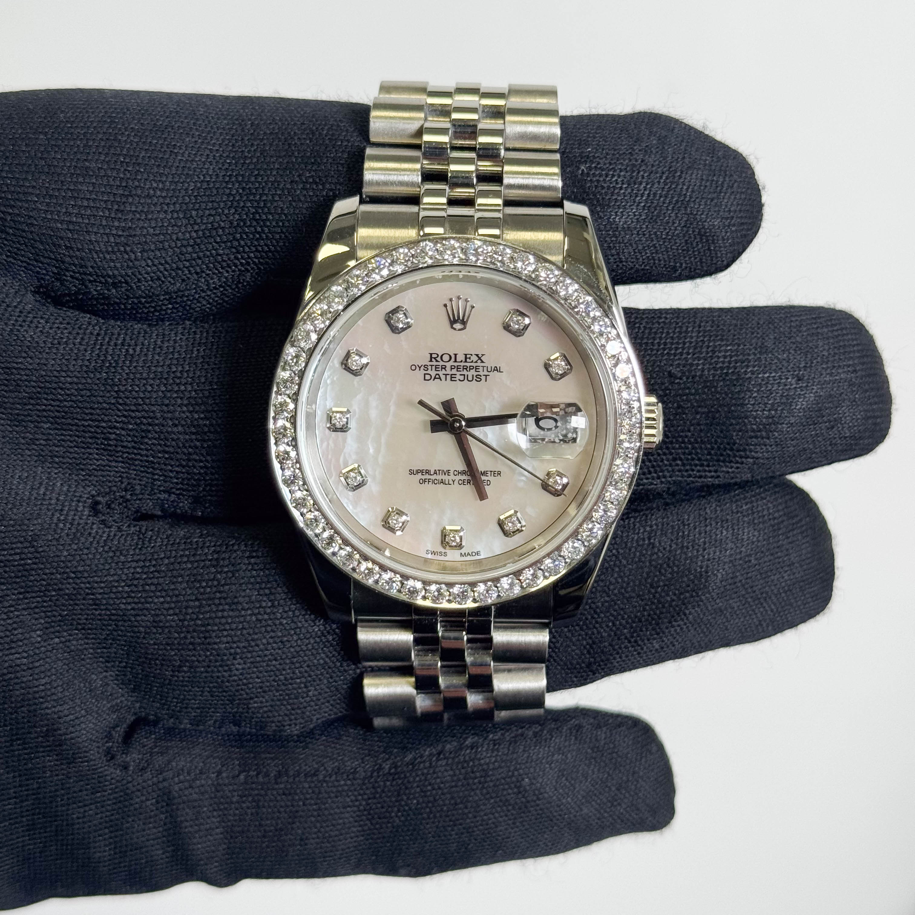 Rolex Datejust 36mm Mother Of Pearl Dial Watch Ref# 116234 - Happy Jewelers Fine Jewelry Lifetime Warranty