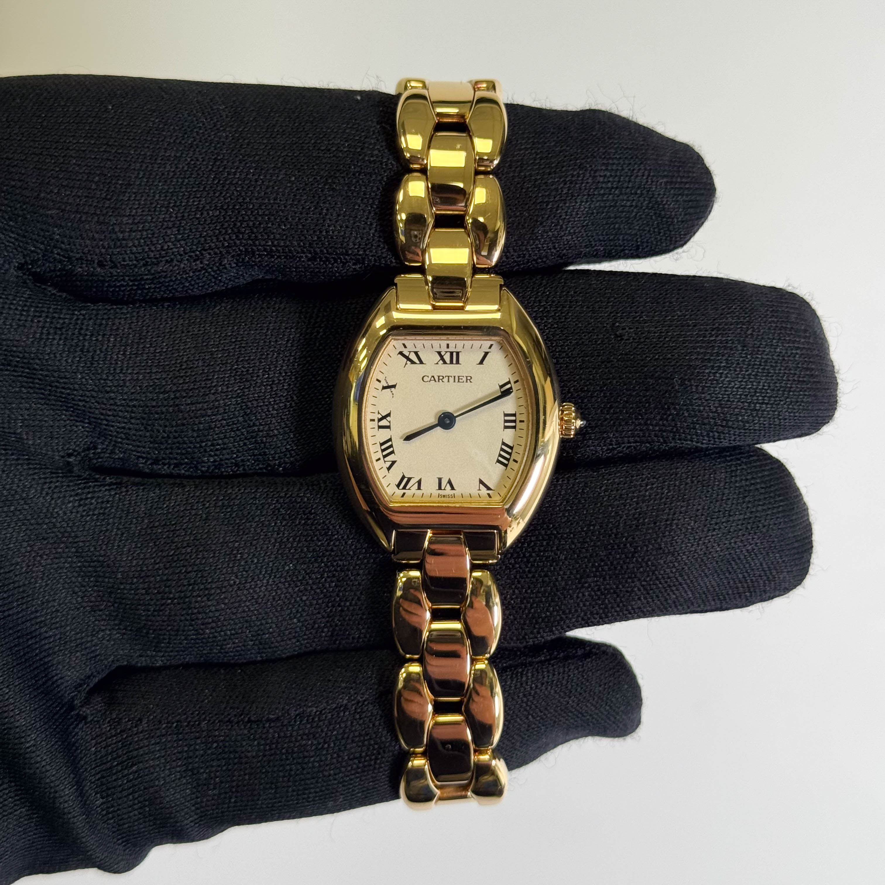 Cartier Tonneau 24mm Ivory Dial Watch Ref# W15174P4 - Happy Jewelers Fine Jewelry Lifetime Warranty