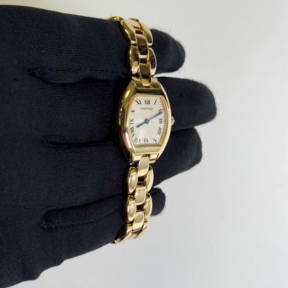Cartier Tonneau 24mm Ivory Dial Watch Ref# W15174P4 - Happy Jewelers Fine Jewelry Lifetime Warranty