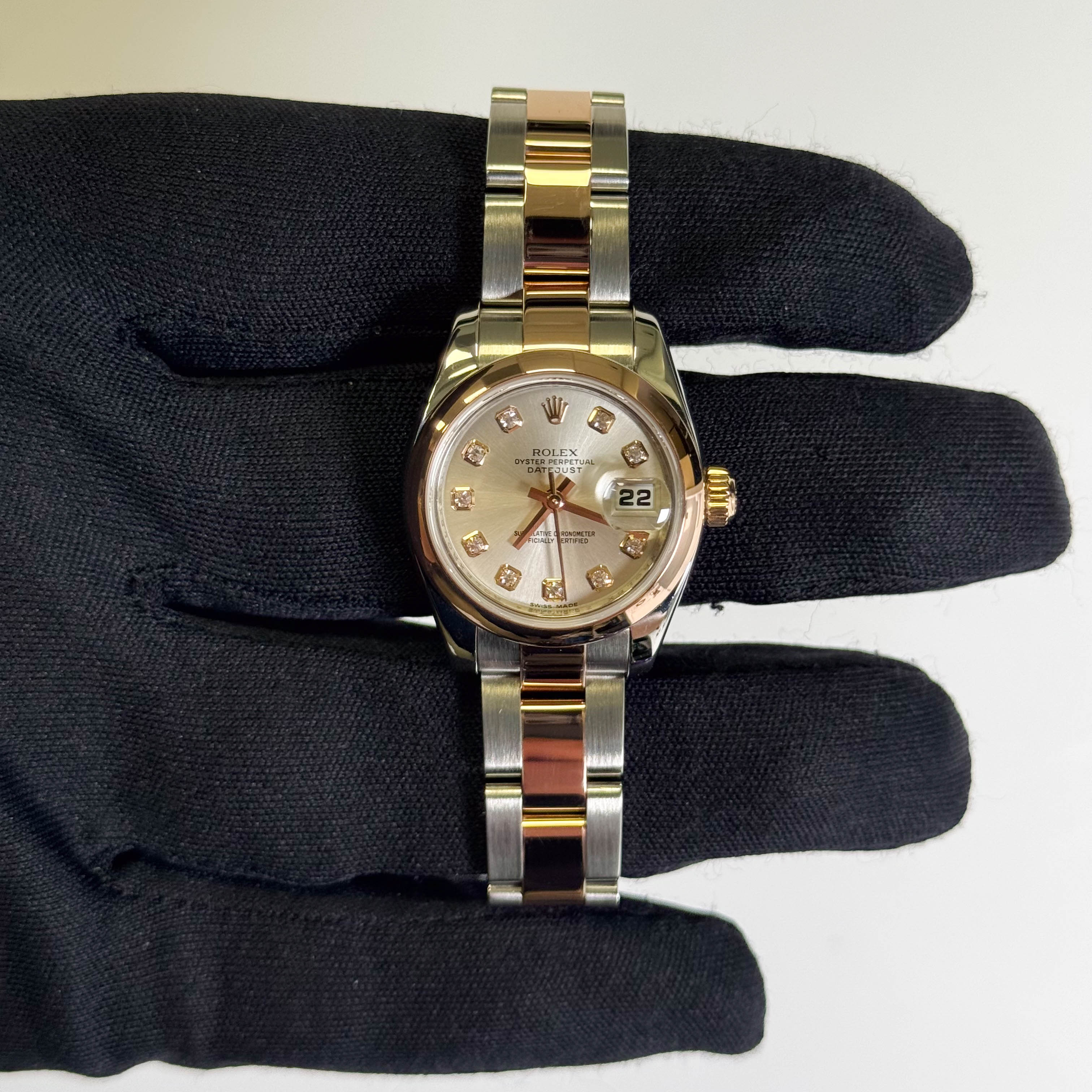 Rolex Datejust 26mm Silver Dial Watch Ref# 179161