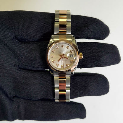 Rolex Datejust 26mm Silver Dial Watch Ref# 179161 - Happy Jewelers Fine Jewelry Lifetime Warranty