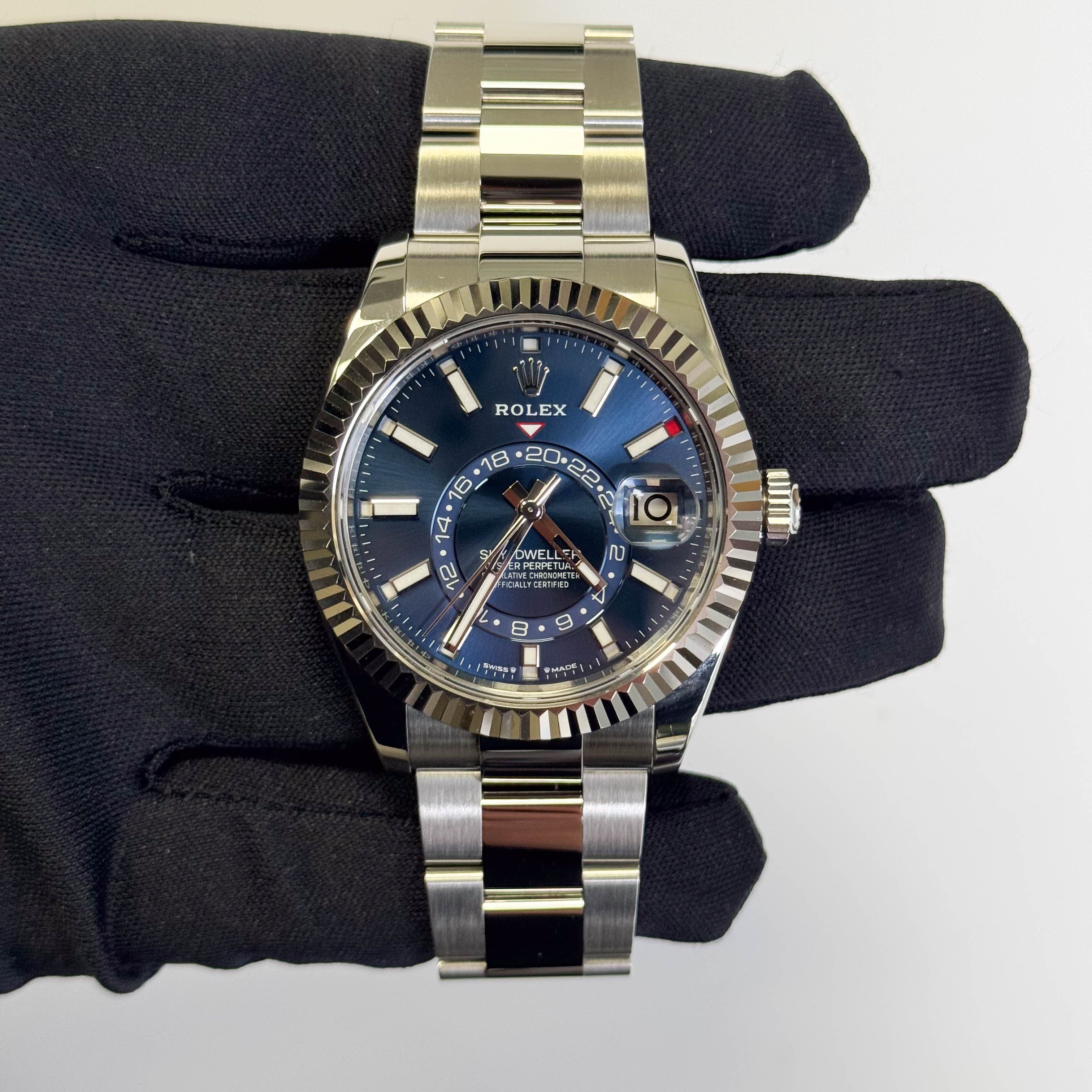 Rolex Sky-Dweller 42mm Blue Dial Watch Ref# 336934 - Happy Jewelers Fine Jewelry Lifetime Warranty