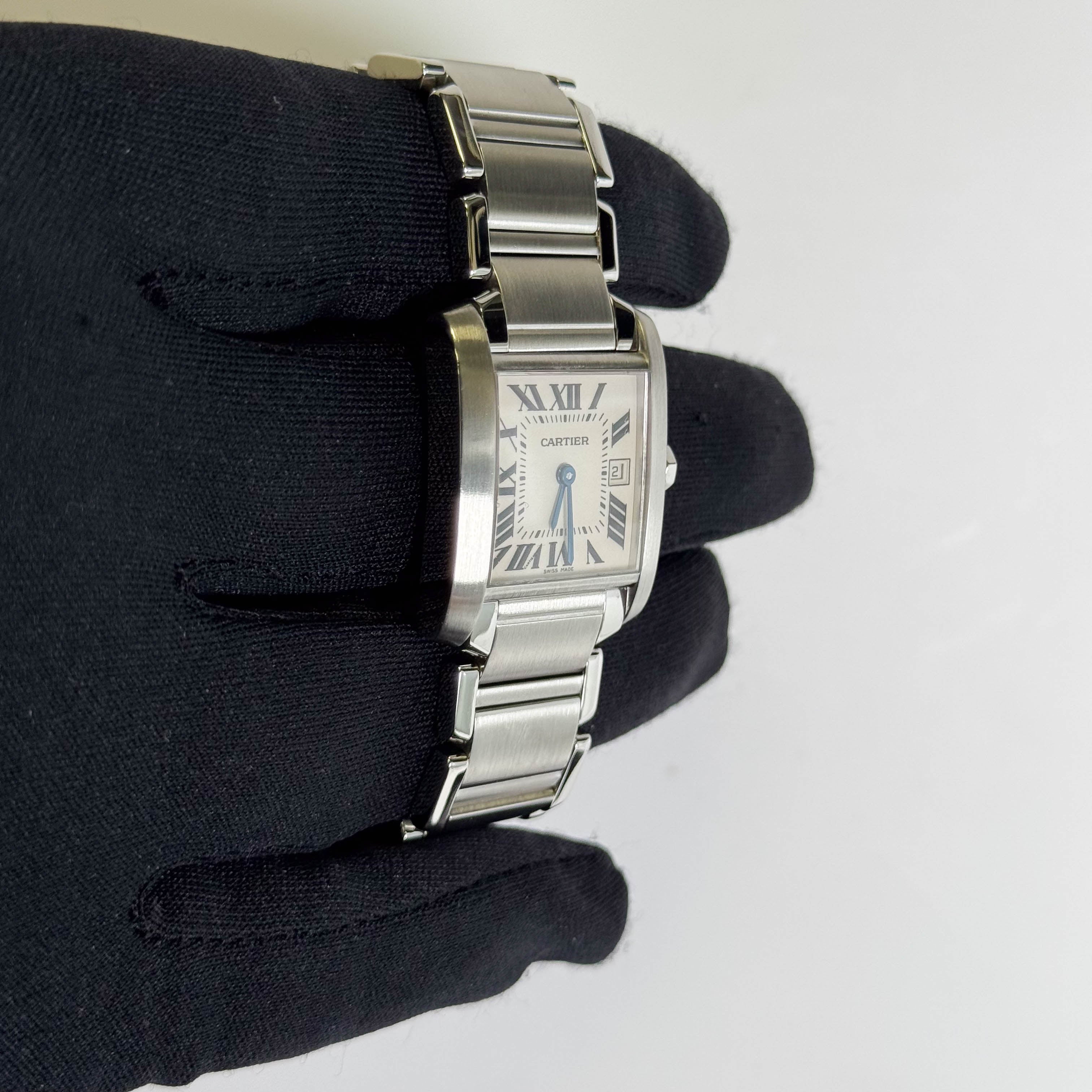 Cartier Tank 25mm White Dial Watch Ref# W51011Q3