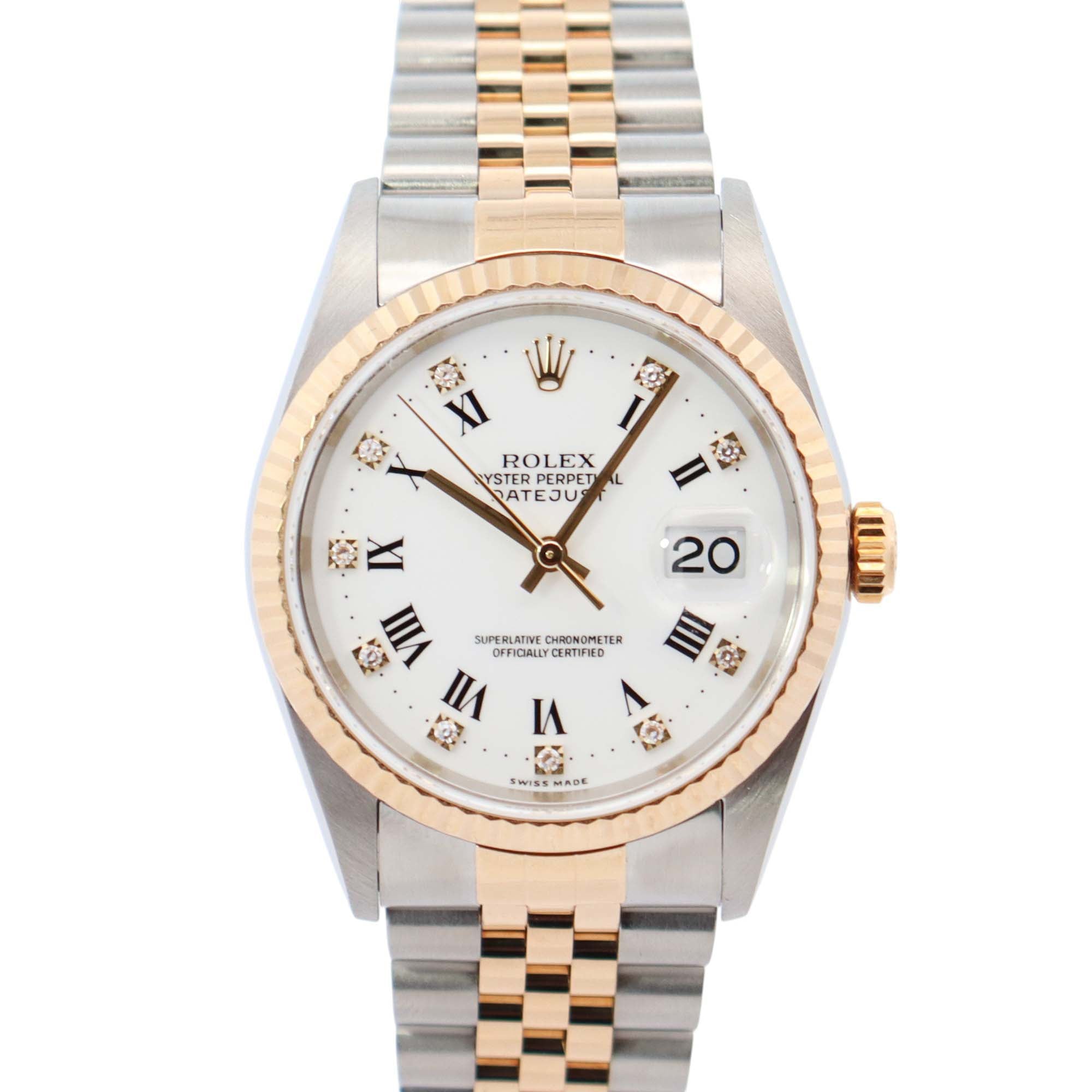 Rolex Datejust 36mm White Dial Watch Ref# 16233 - Happy Jewelers Fine Jewelry Lifetime Warranty