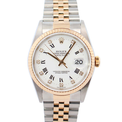 Rolex Datejust 36mm White Dial Watch Ref# 16233 - Happy Jewelers Fine Jewelry Lifetime Warranty