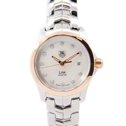 Tag Heuer Link 27mm MOP Dial Watch Ref# WJF1353 - Happy Jewelers Fine Jewelry Lifetime Warranty