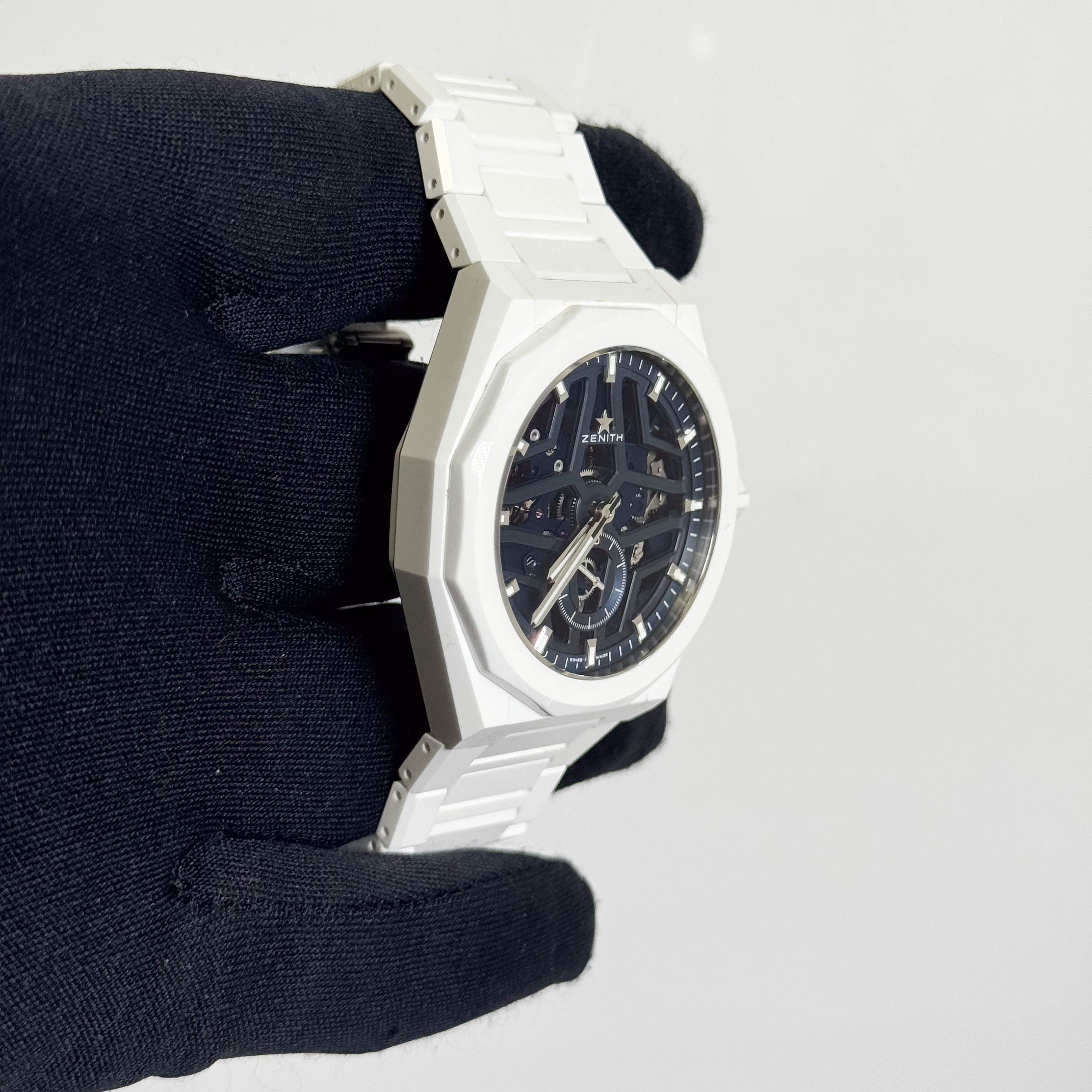 Zenith Defy Skyline 41mm Blue Skeleton Dial Watch Ref# 49.9301.3620/79.I001 - Happy Jewelers Fine Jewelry Lifetime Warranty