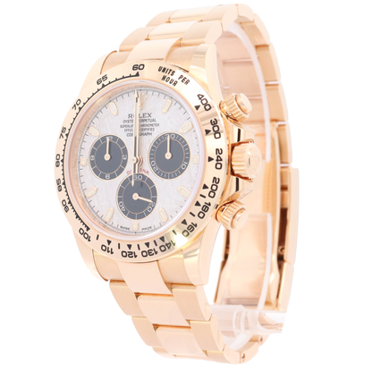Rolex Daytona 40mm Yellow Gold Meteorite Chronograph Dial Watch Reference# 116508 - Happy Jewelers Fine Jewelry Lifetime Warranty