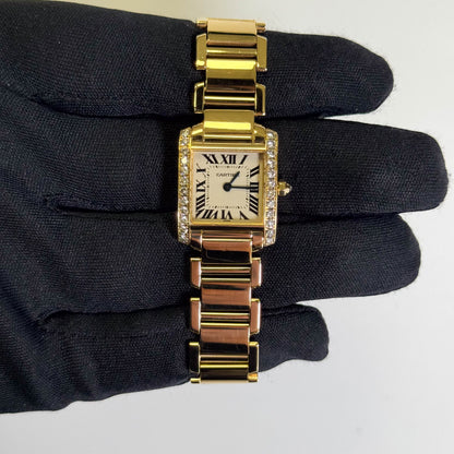 Cartier Francaise 21mm White Dial Watch Ref# WE1001R8 - Happy Jewelers Fine Jewelry Lifetime Warranty