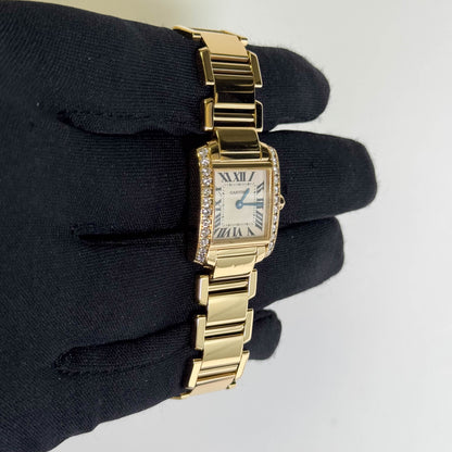 Cartier Francaise 21mm White Dial Watch Ref# WE1001R8 - Happy Jewelers Fine Jewelry Lifetime Warranty