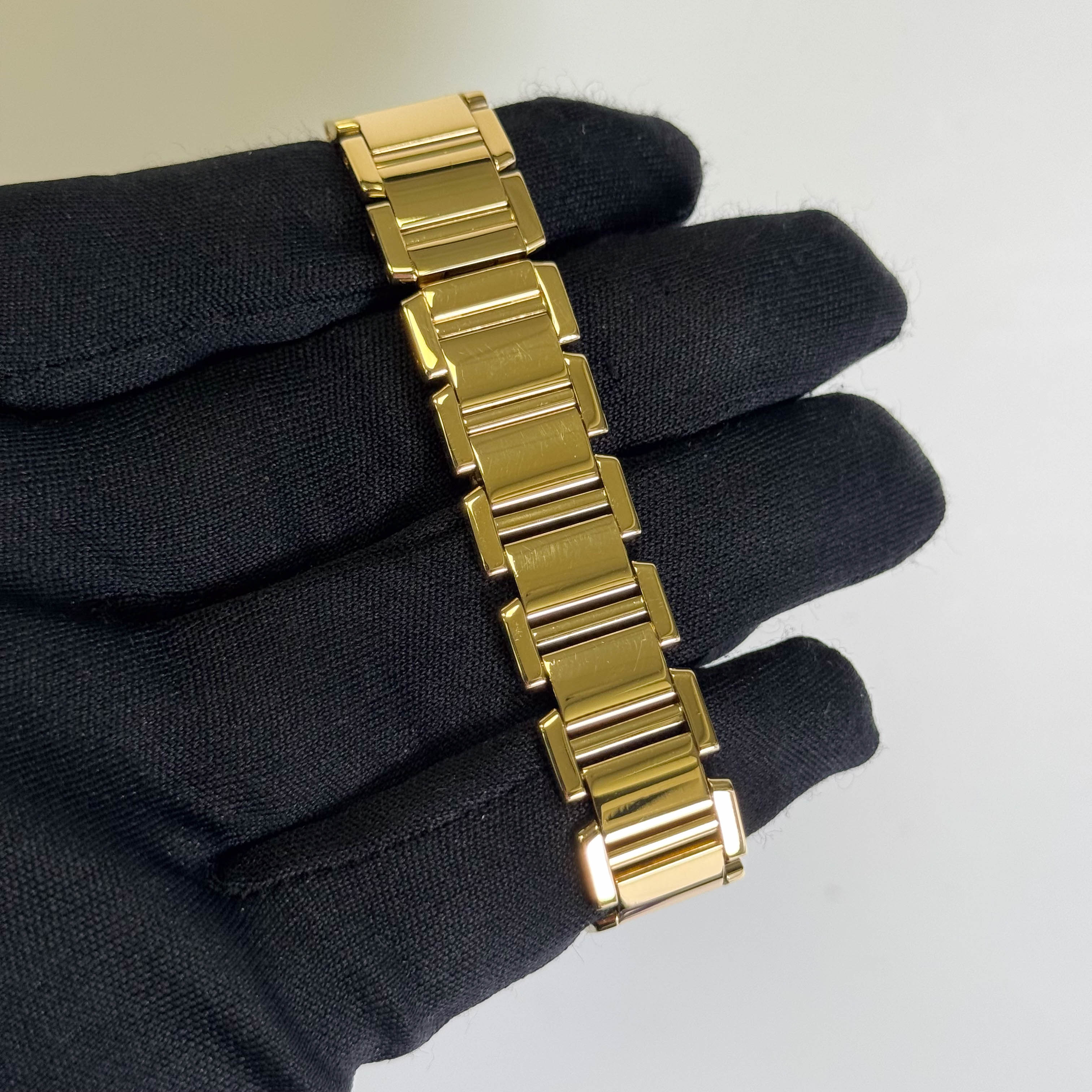 Cartier Francaise 21mm White Dial Watch Ref# WE1001R8