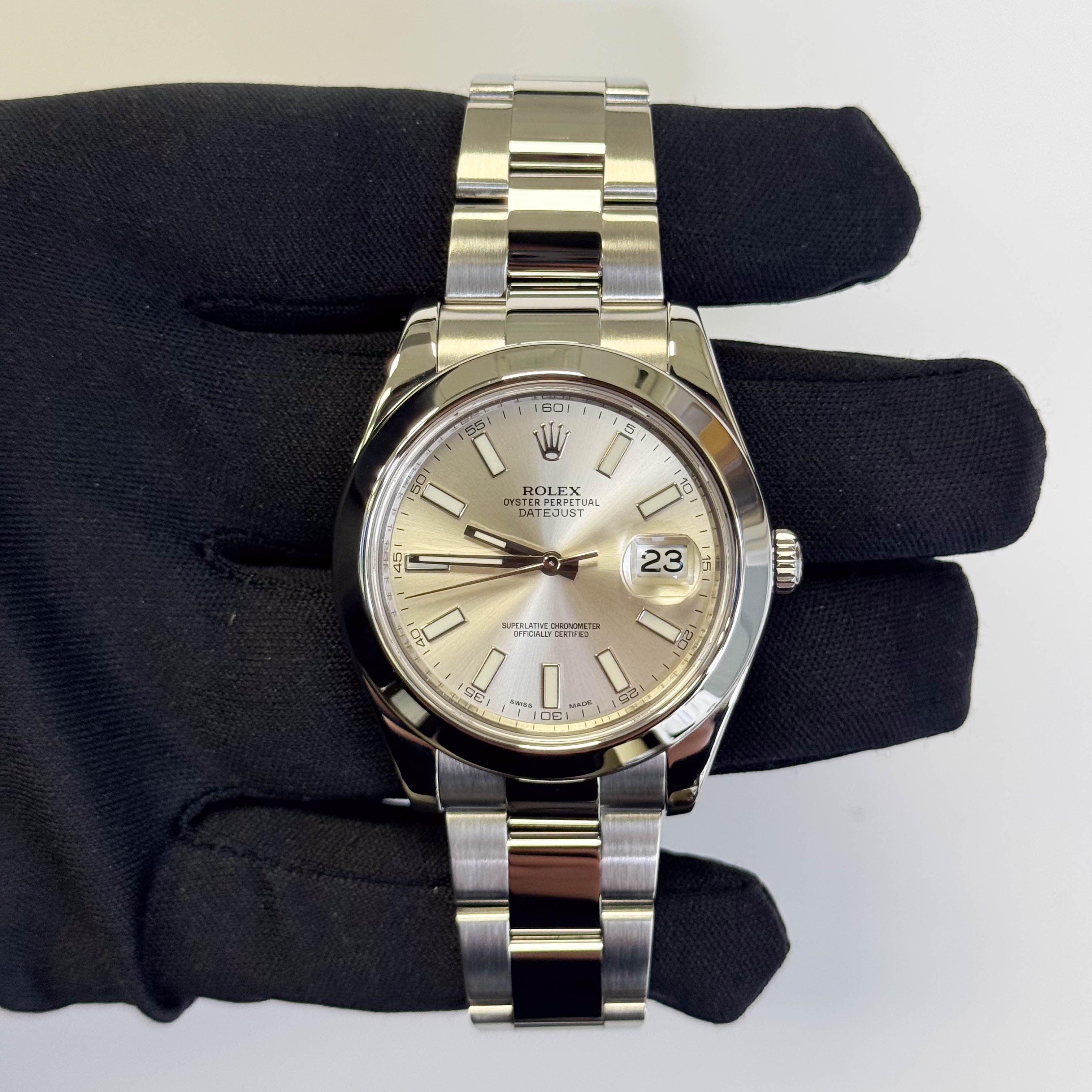Rolex Datejust 41mm Silver Dial Watch Ref# 116300