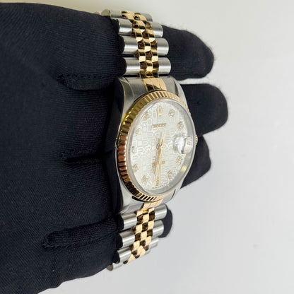 Rolex Datejust 36mm White Dial Watch Ref# 16233 - Happy Jewelers Fine Jewelry Lifetime Warranty