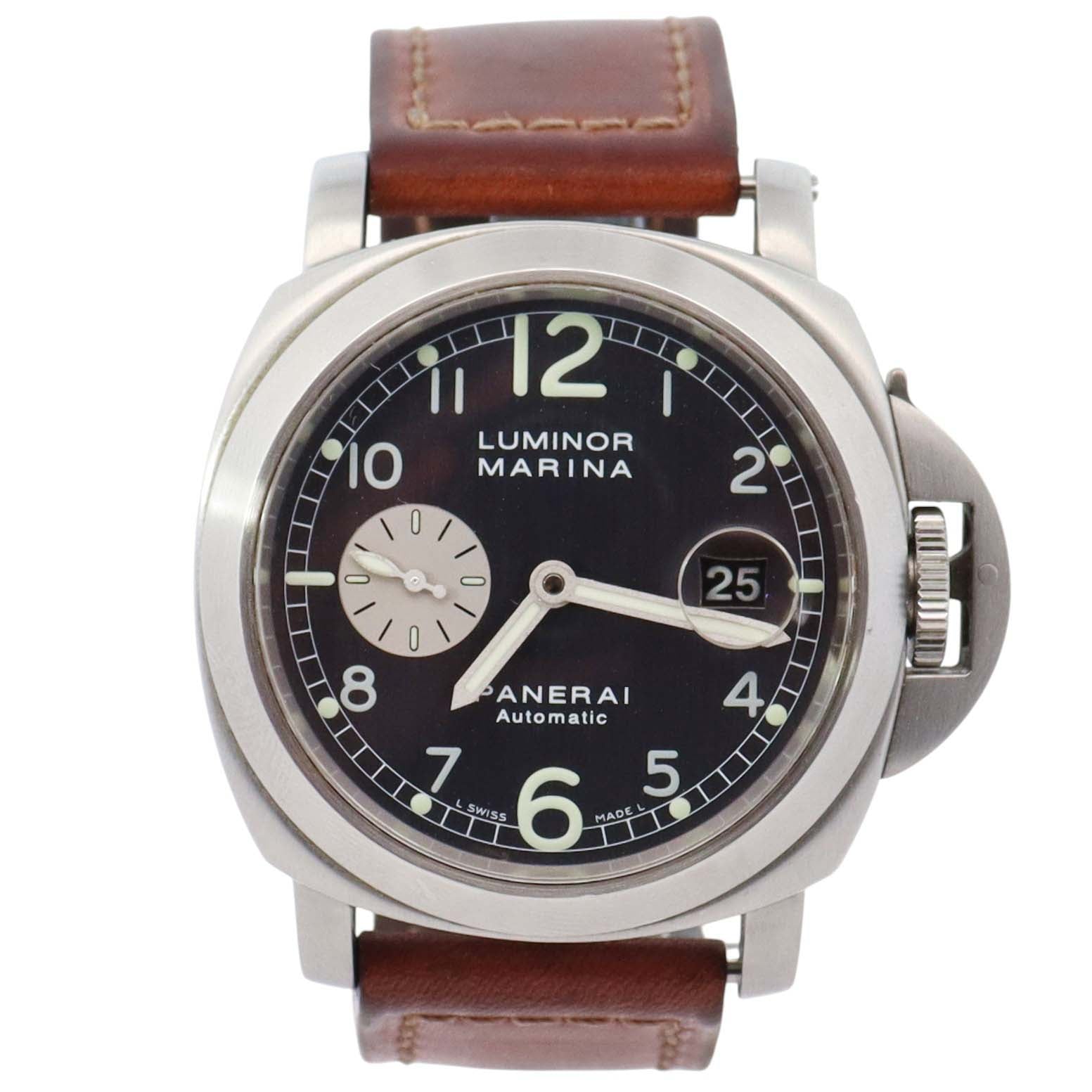 Panerai Luminor 44mm Blue Dial Watch Ref# PAM00086 - Happy Jewelers Fine Jewelry Lifetime Warranty