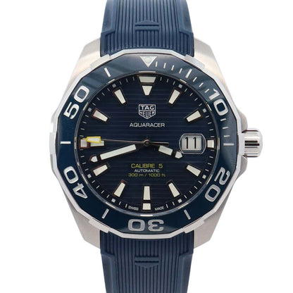 Tag Heuer Aquaracer 43mm Blue Dial Watch Ref# WAY201B - Happy Jewelers Fine Jewelry Lifetime Warranty