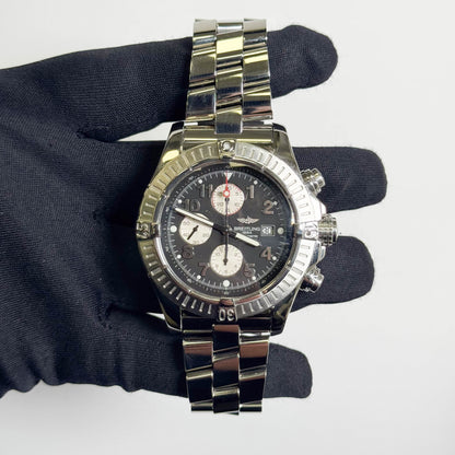 Breitling Super Avenger 48mm Black Dial Watch Ref# A13370 - Happy Jewelers Fine Jewelry Lifetime Warranty