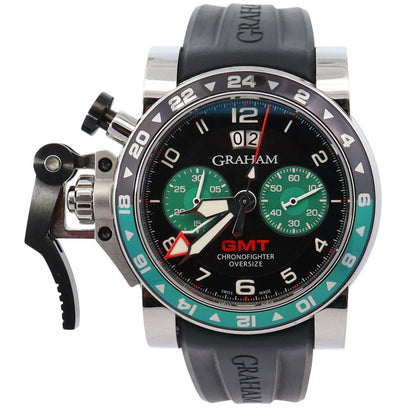 Graham Chronofighter 46mm Black Dial Watch Ref# 20VGS.B12A.K10B - Happy Jewelers Fine Jewelry Lifetime Warranty