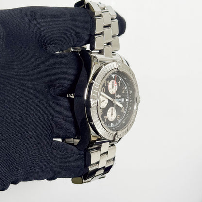 Breitling Super Avenger 48mm Black Dial Watch Ref# A13370 - Happy Jewelers Fine Jewelry Lifetime Warranty