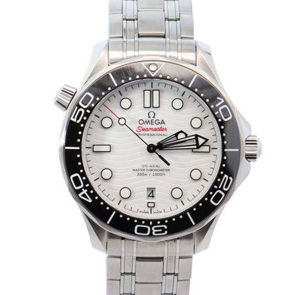 Omega Seamaster 42mm White Dial Ref# 210.30.42.20.04.001 - Happy Jewelers Fine Jewelry Lifetime Warranty