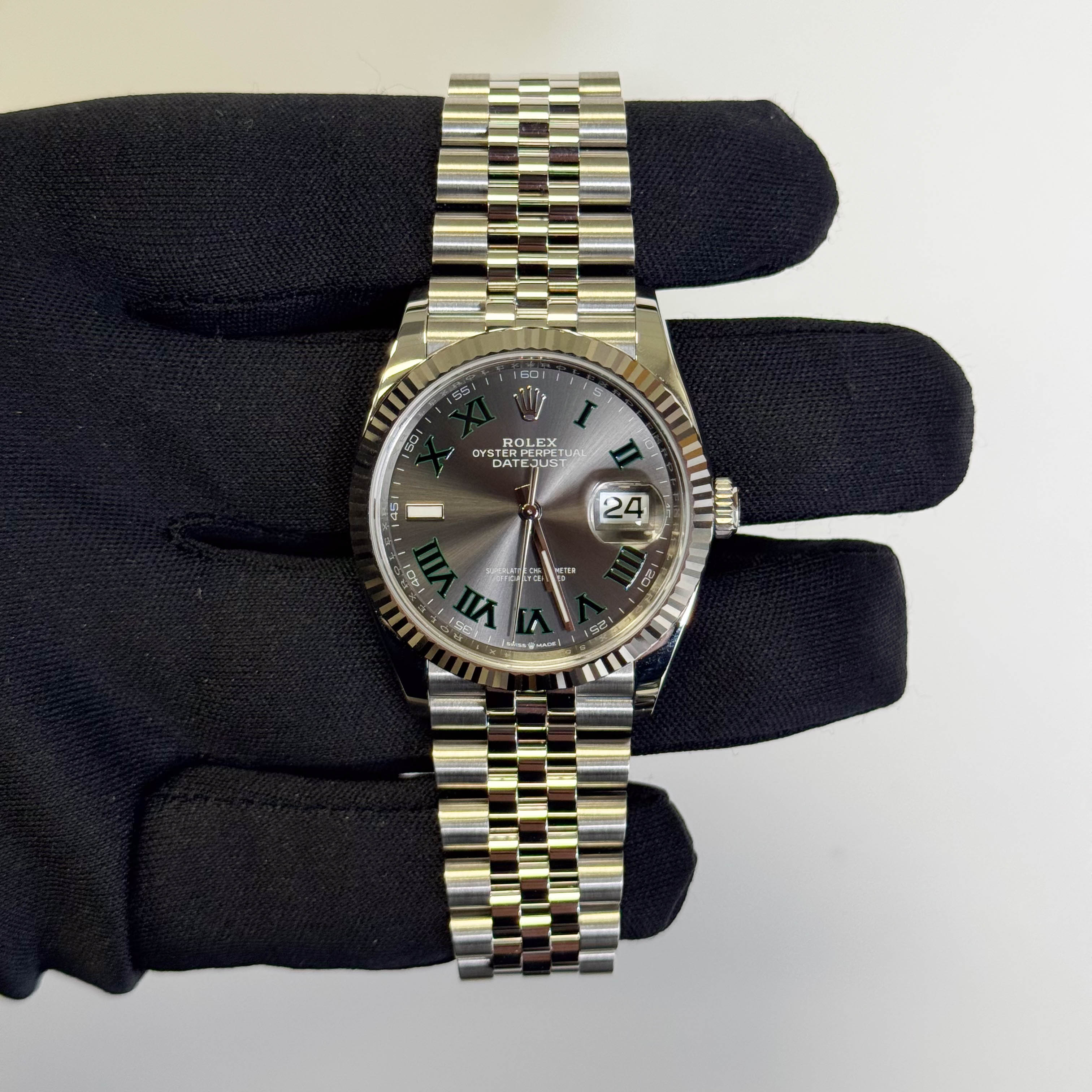 Rolex Datejust 36mm Wimbledon Dial Watch Ref# 126234