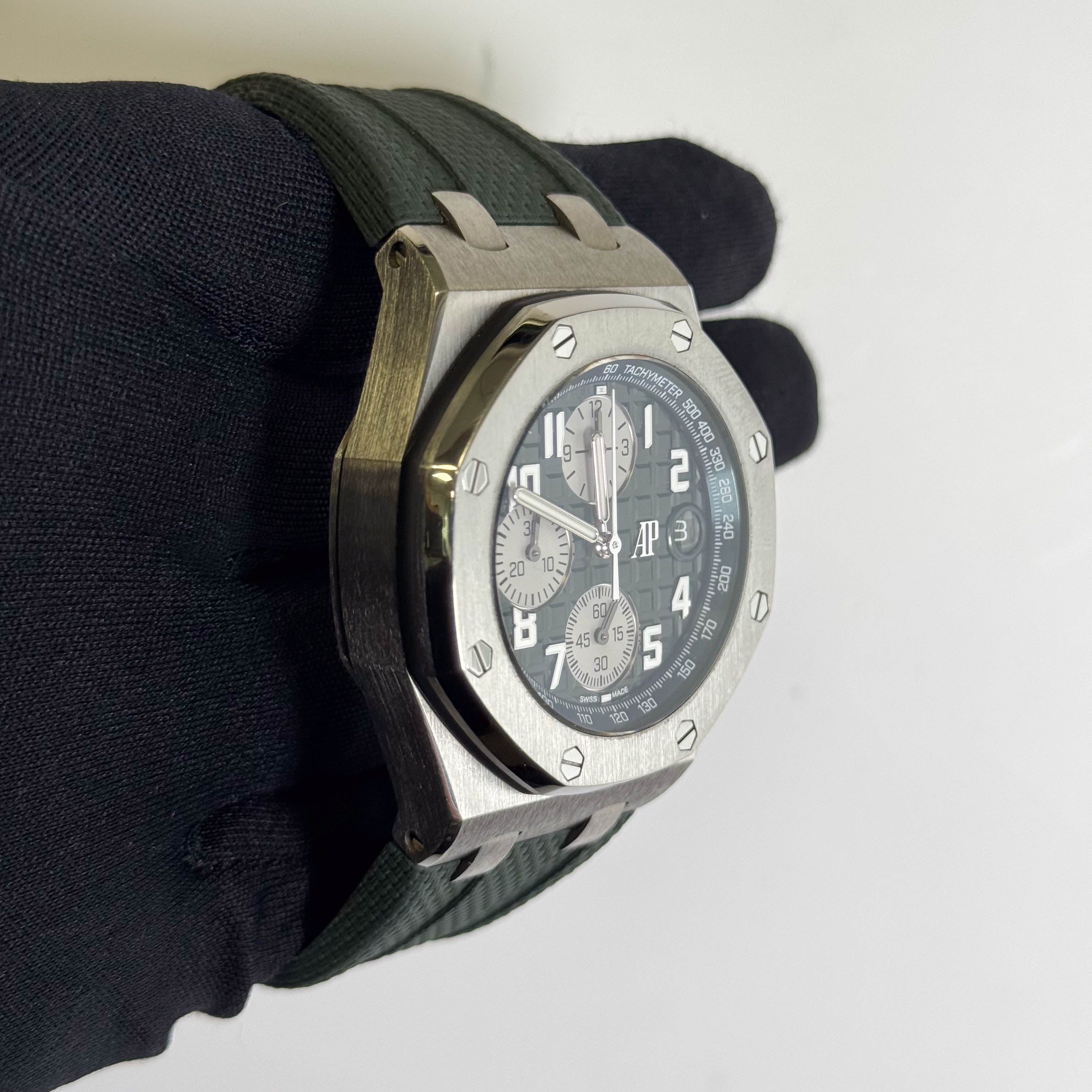 Audemars Piguet Royal Oak 42mm Green Dial Watch Ref# 26238TI.OO.A056CA.01