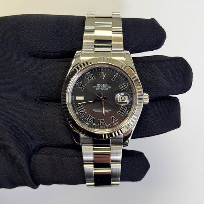 Rolex Datejust 41mm Dark Grey Dial Watch Ref# 116334
