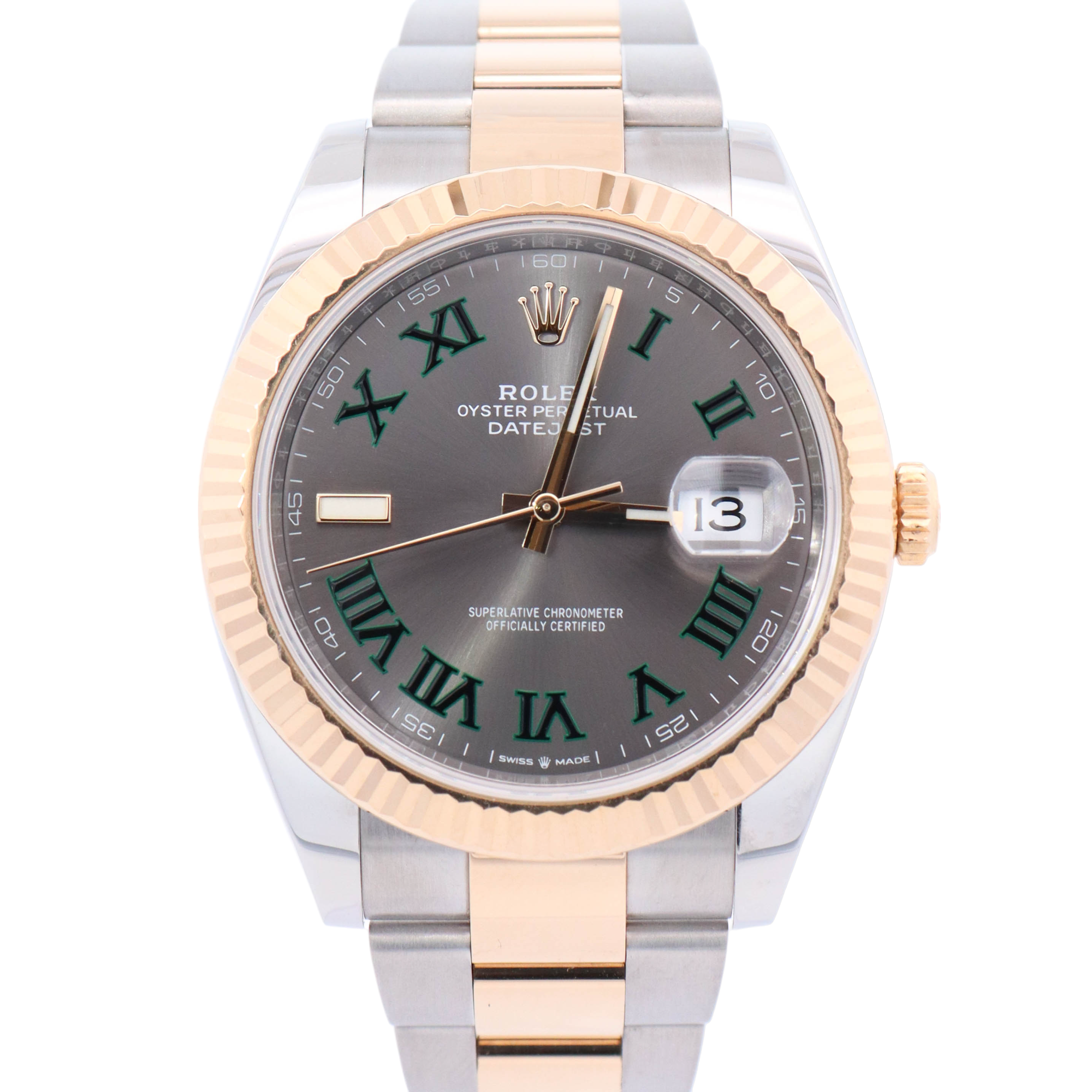 Rolex Datejust 41mm Wimbledon Dial Watch Ref# 126333 - Happy Jewelers Fine Jewelry Lifetime Warranty
