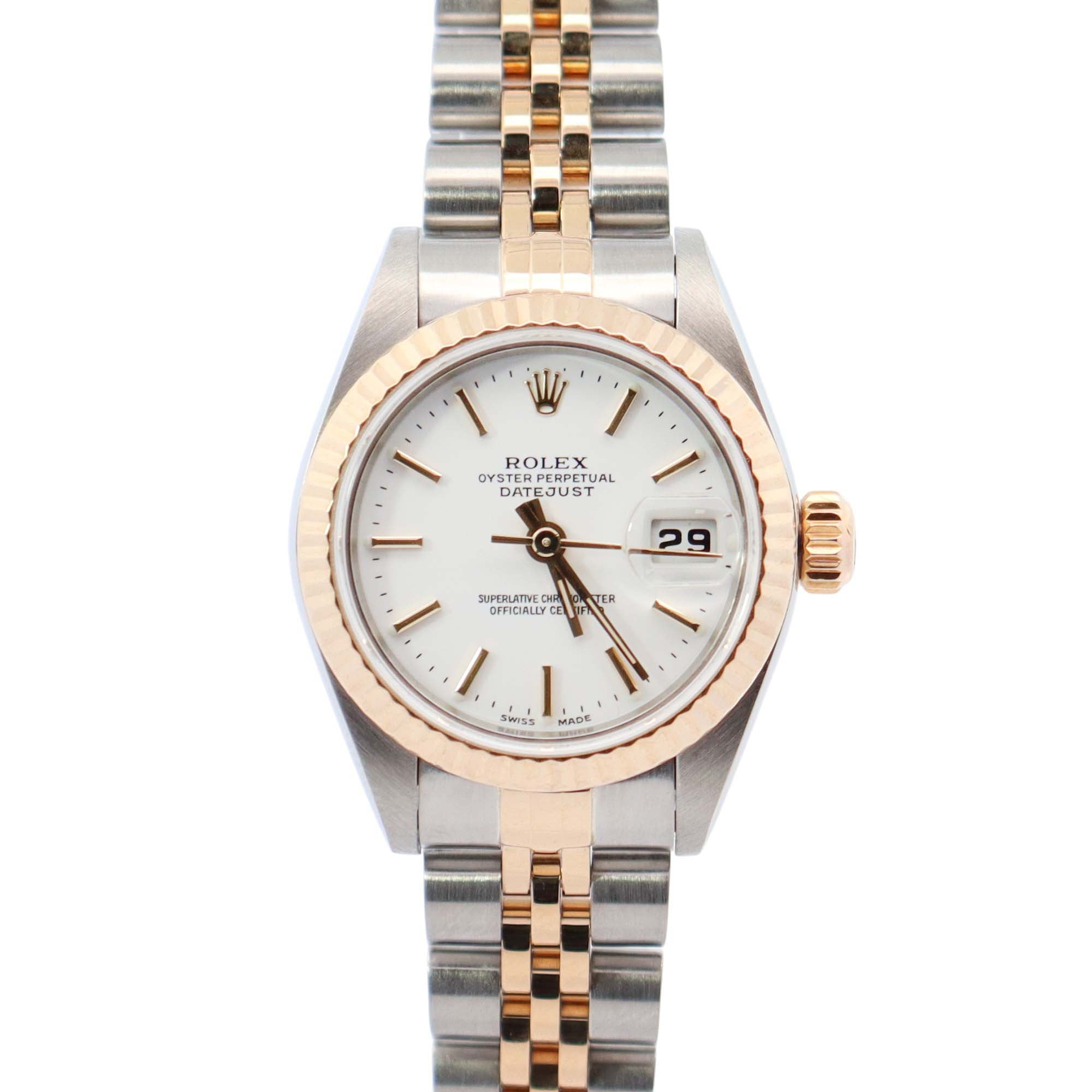 Rolex Datejust 26mm White Dial Watch Ref# 79173 - Happy Jewelers Fine Jewelry Lifetime Warranty