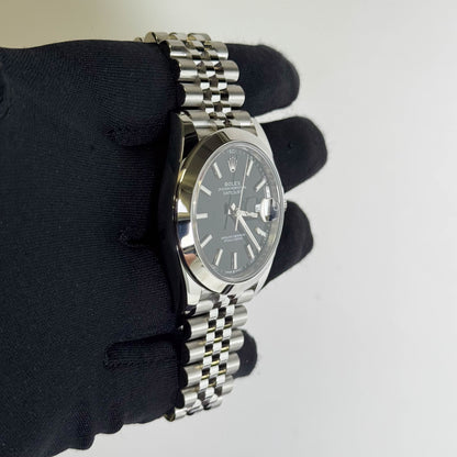 Rolex Datejust 41mm Black Dial Watch Ref# 126300