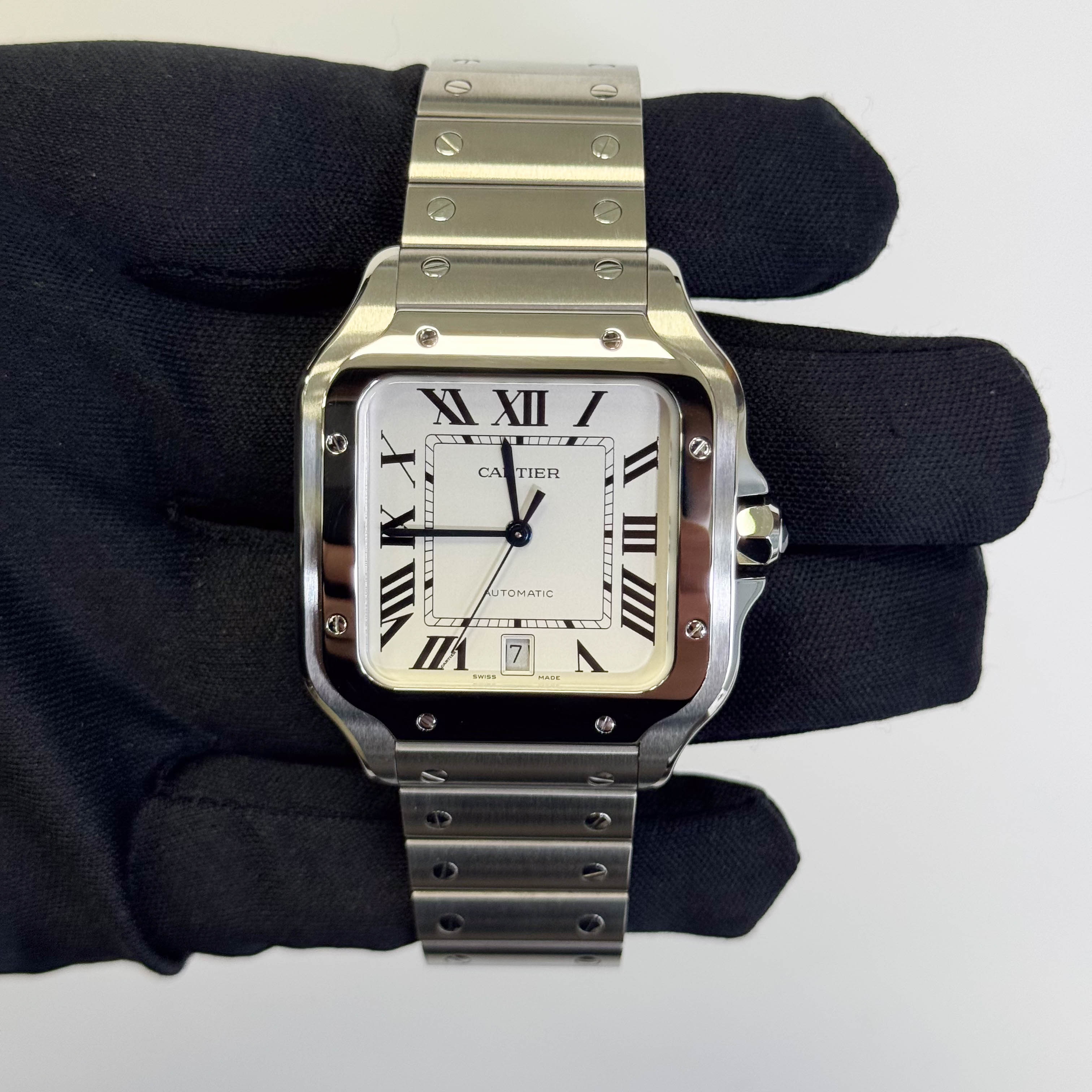 Cartier Santos 40mm White Dial Watch Ref# WSSA0018 - Happy Jewelers Fine Jewelry Lifetime Warranty