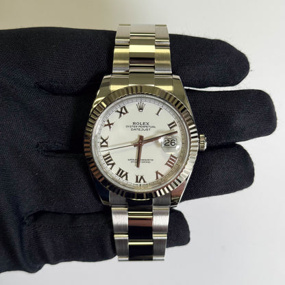 Rolex Datejust 41mm White Dial Watch Ref# 126334 - Happy Jewelers Fine Jewelry Lifetime Warranty