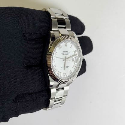 Rolex Datejust 41mm White Dial Watch Ref# 126334 - Happy Jewelers Fine Jewelry Lifetime Warranty