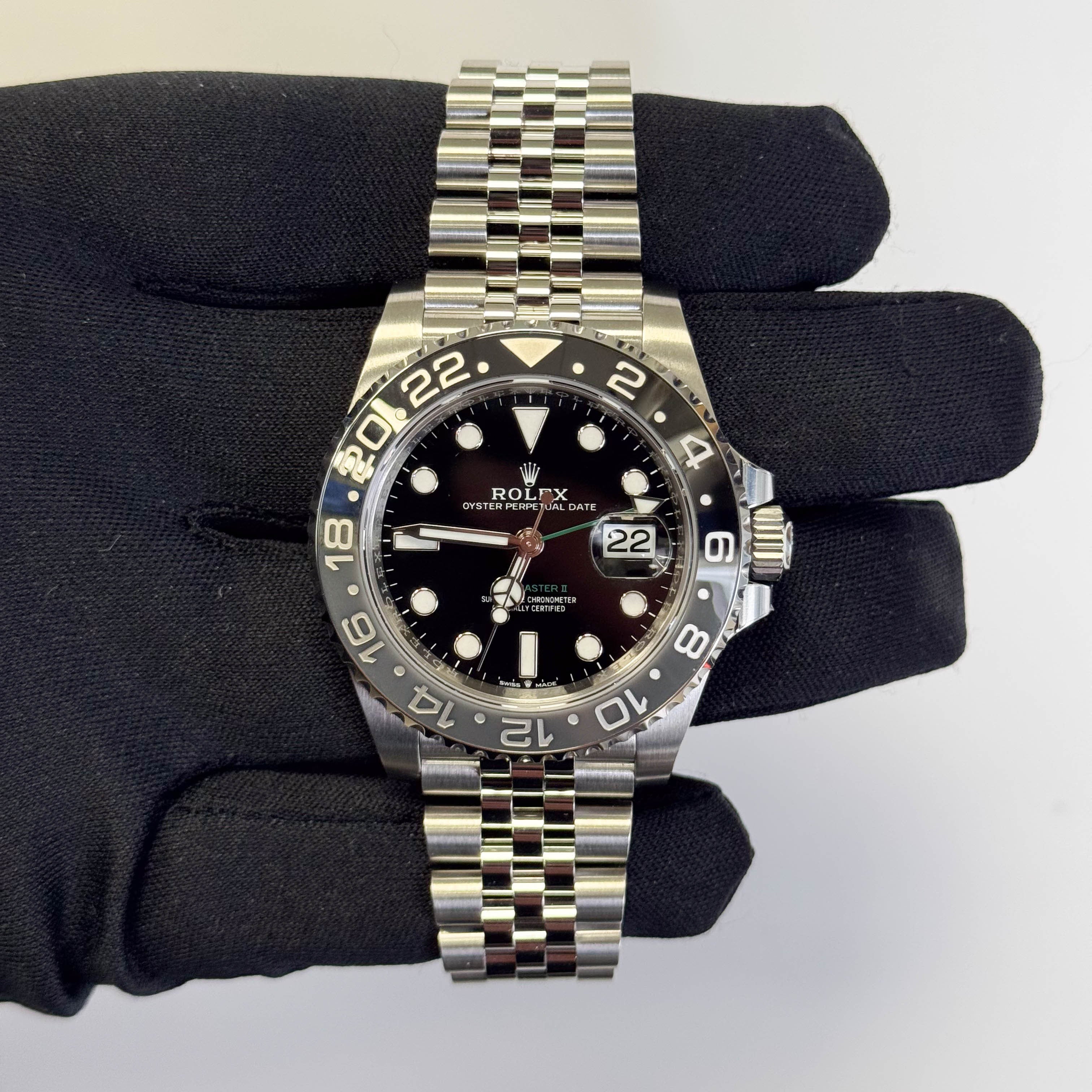 Rolex GMT-Master II 40mm Black Dial Ref# 126710GRNR - Happy Jewelers Fine Jewelry Lifetime Warranty