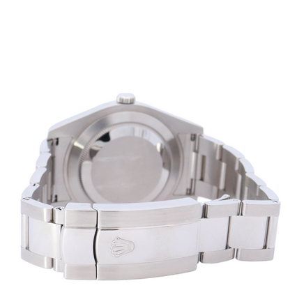 Rolex Datejust II 41mm Stainless Steel Dark Gray Roman Dial Watch Reference# 116300 - Happy Jewelers Fine Jewelry Lifetime Warranty