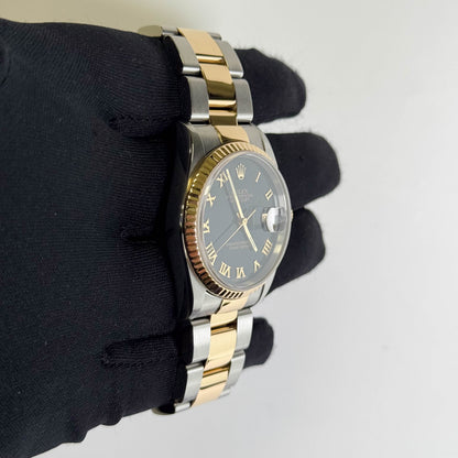 Rolex Datejust 36mm Black Dial Watch Ref# 16233 - Happy Jewelers Fine Jewelry Lifetime Warranty