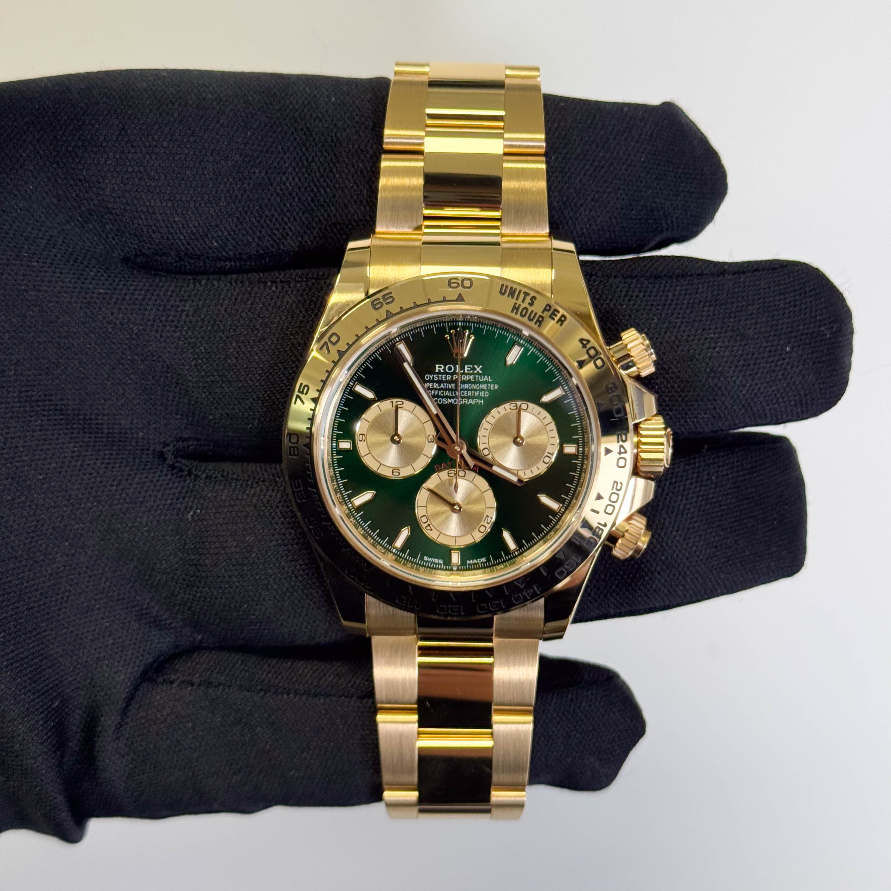 Rolex Daytona 40mm Green Dial Watch Ref# 126508 - Happy Jewelers Fine Jewelry Lifetime Warranty