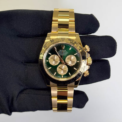 Rolex Daytona 40mm Green Dial Watch Ref# 126508 - Happy Jewelers Fine Jewelry Lifetime Warranty
