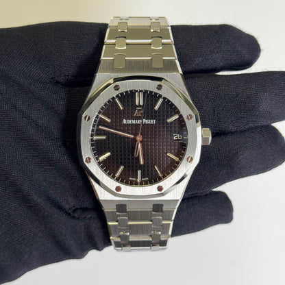 Audemars Piguet Royal Oak 41mm Black Dial Watch Ref# 15500ST.OO.1220ST.03 - Happy Jewelers Fine Jewelry Lifetime Warranty