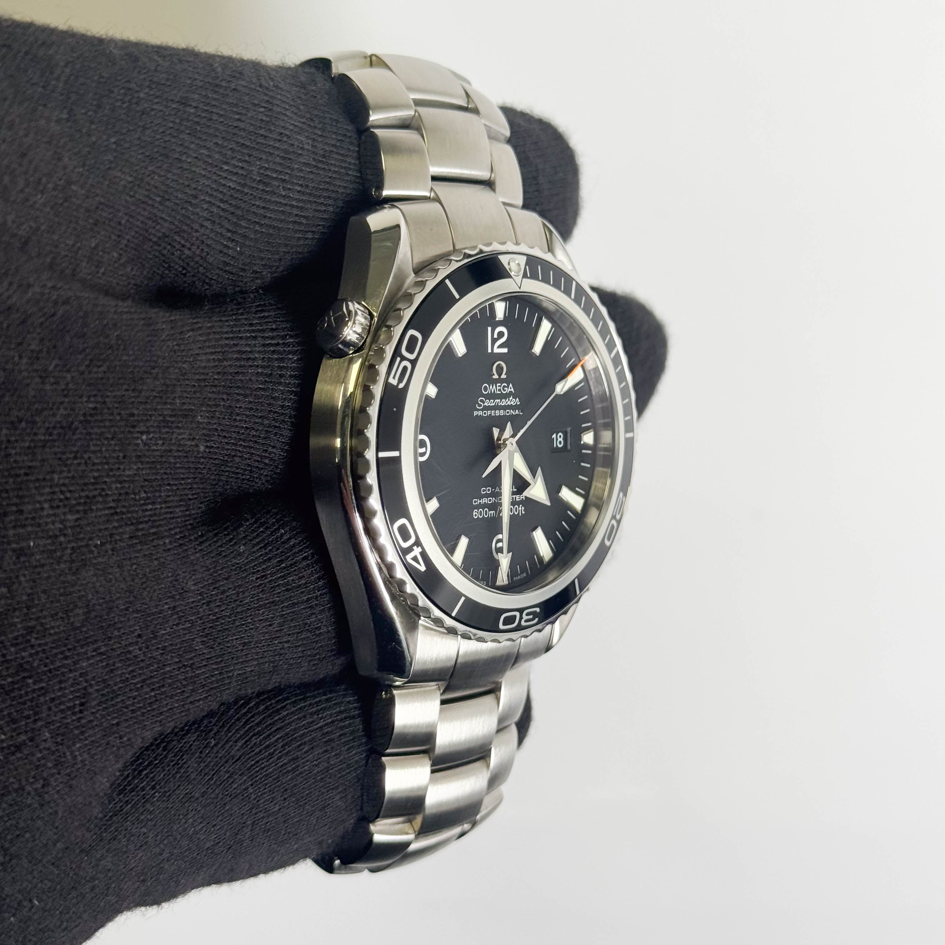 Omega Seamaster 45.5mm Black Dial Watch Ref# 2200.50.00
