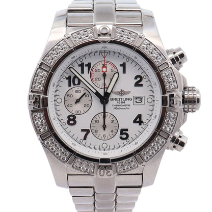 Breitling Super Avenger 48mm White Dial Watch Ref# A13370 - Happy Jewelers Fine Jewelry Lifetime Warranty