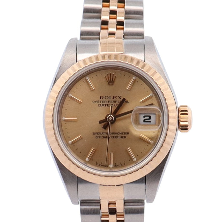 Rolex Datejust 26mm Champagne Dial Watch Ref# 69173 - Happy Jewelers Fine Jewelry Lifetime Warranty